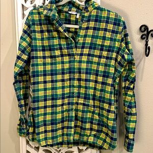 Woodrich Yellow and Green Plaid Flannel